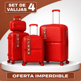 Set De 4 Valijas Rigidas Giro 360 (Perfectas para viajar)