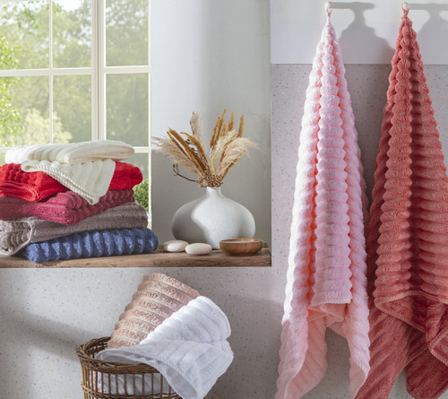 CloudSoft™ – Toalla Premium de Algodón Turco | Kit 10 Baño + 10 Rostro (REGALO)