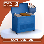 Promo 2x1: Armario Organizador Portátil de Gran Capacidad con Rueditas