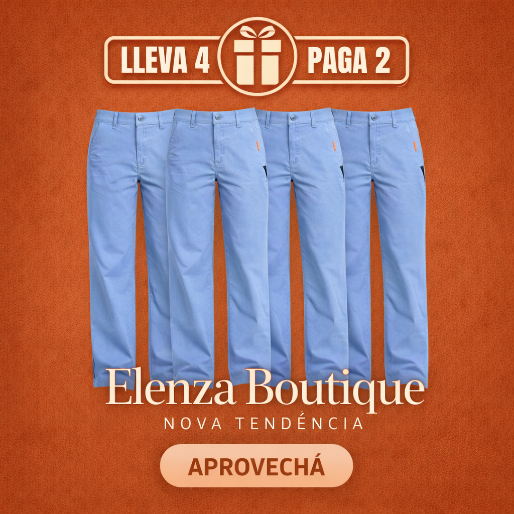[Promo Llevá 4, Pagá 2] Pantalón Silk Fit™ en Algodón Premium, Suave y Liviano