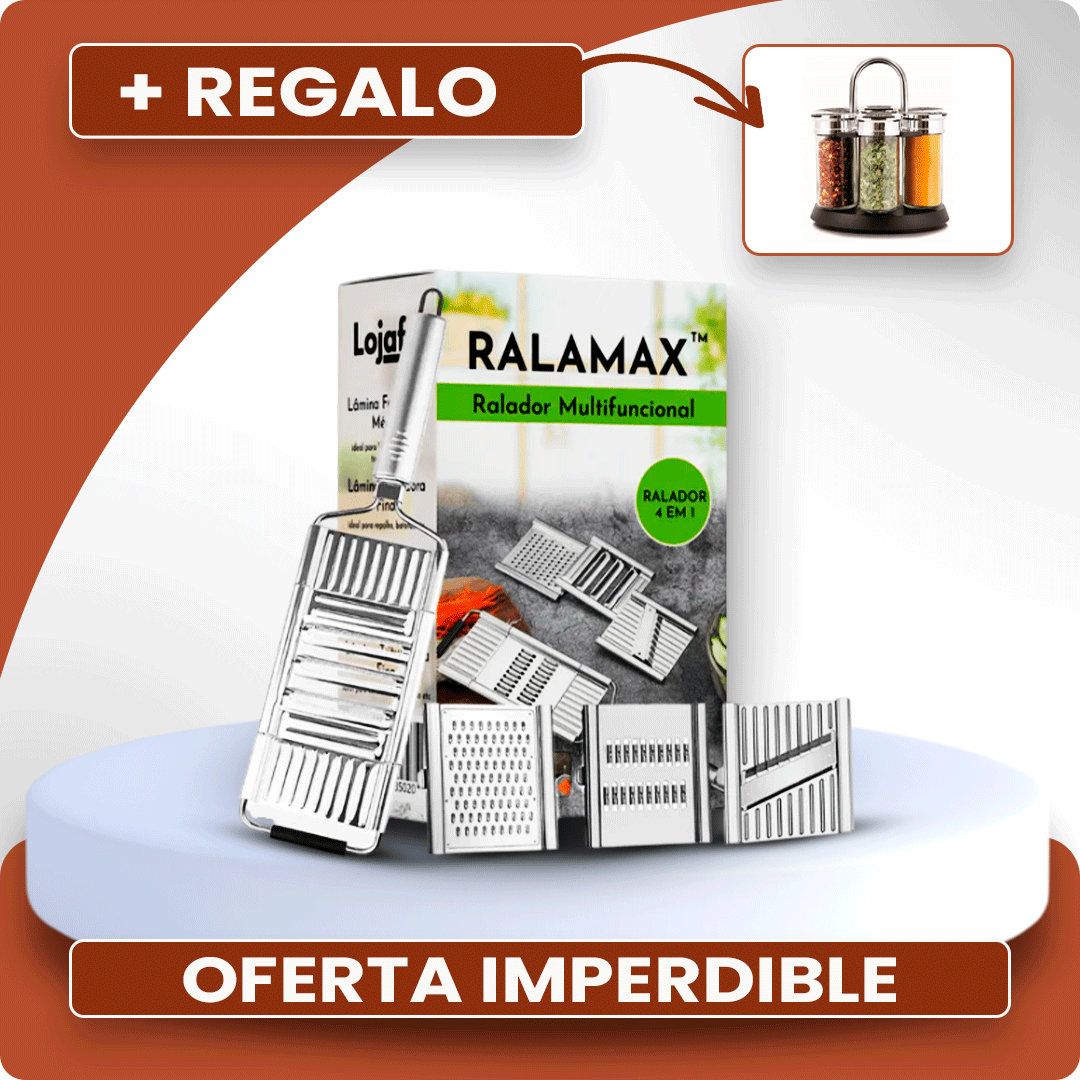 Rallador Multiuso de Acero Inoxidable + 4 Cuchillas + REGALO EXCLUSIVO